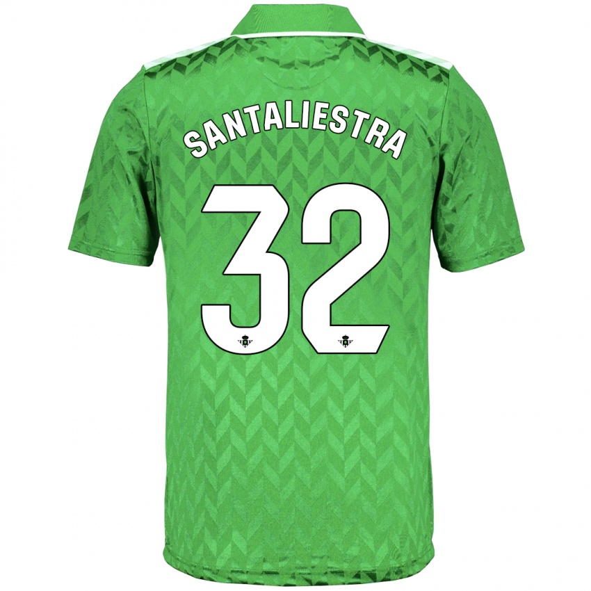 Homem Camisola Carla Santaliestra #32 Verde Alternativa 2023/24 Camisa