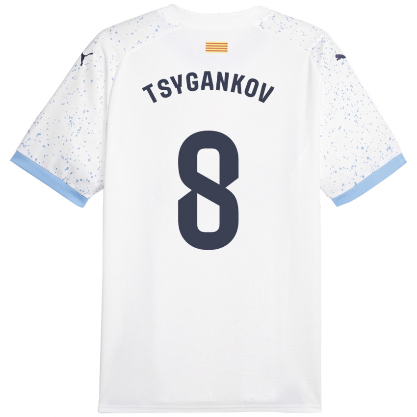 Homem Camisola Viktor Tsygankov #8 Branco Alternativa 2023/24 Camisa
