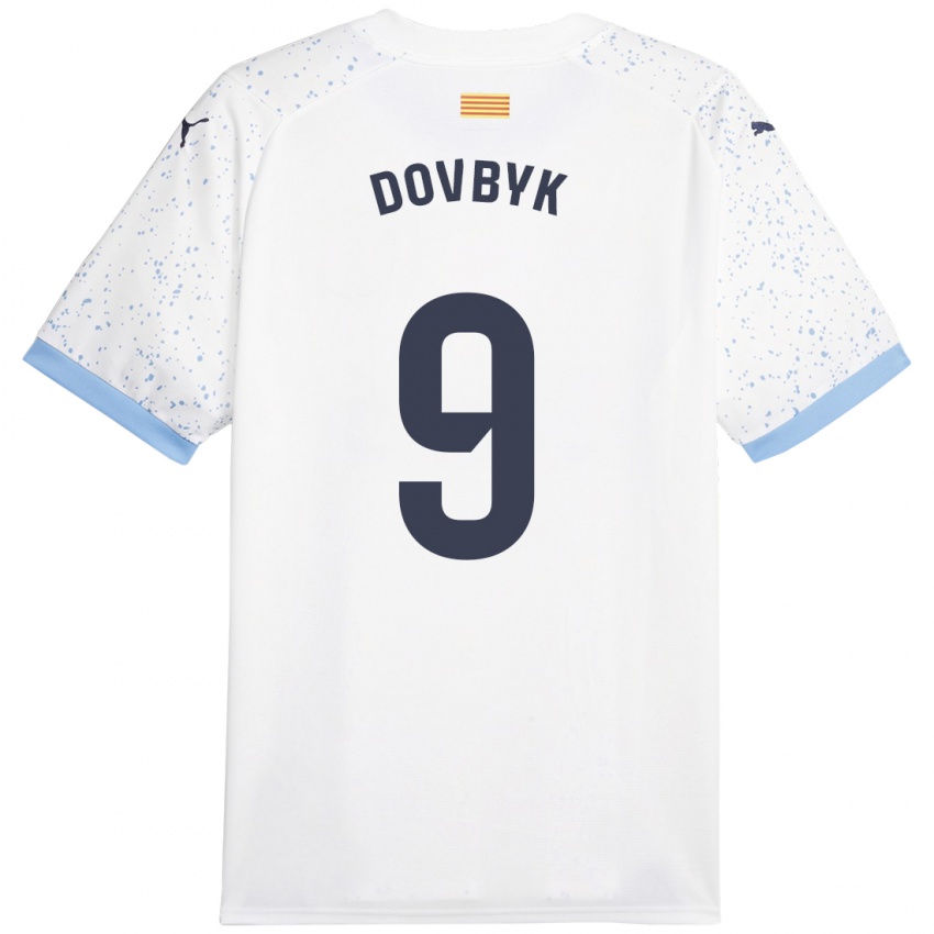Homem Camisola Artem Dovbyk #9 Branco Alternativa 2023/24 Camisa