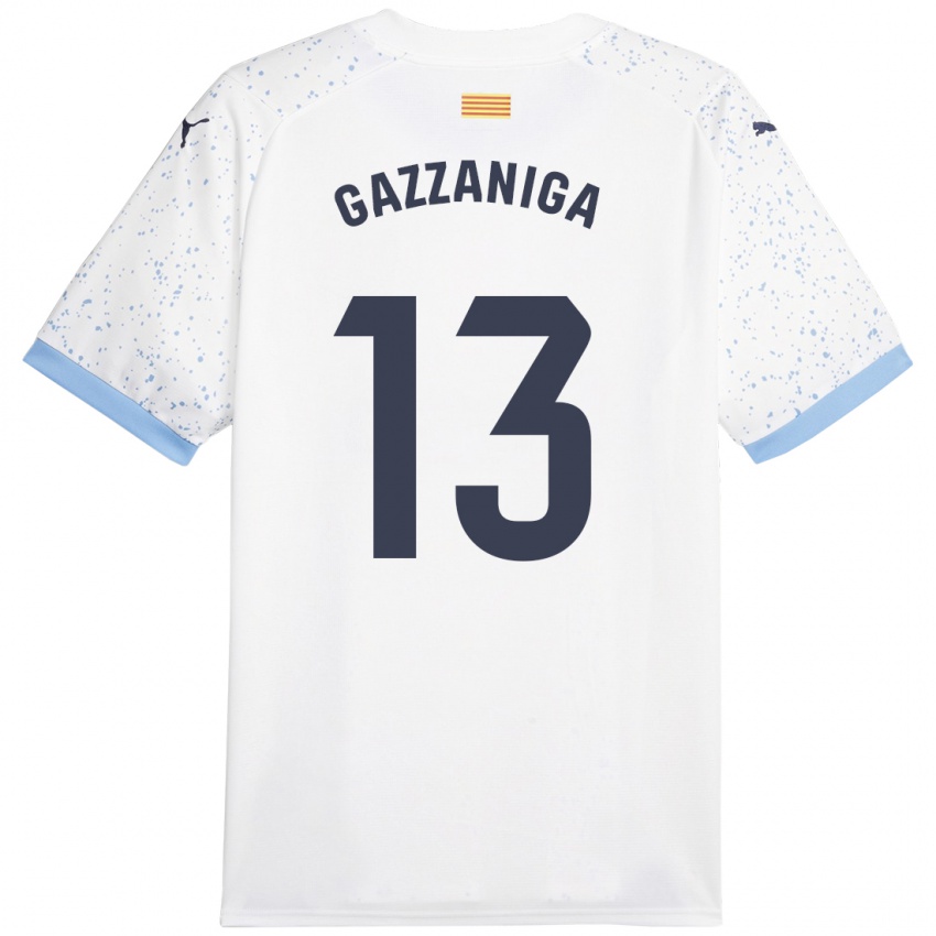 Homem Camisola Paulo Gazzaniga #13 Branco Alternativa 2023/24 Camisa