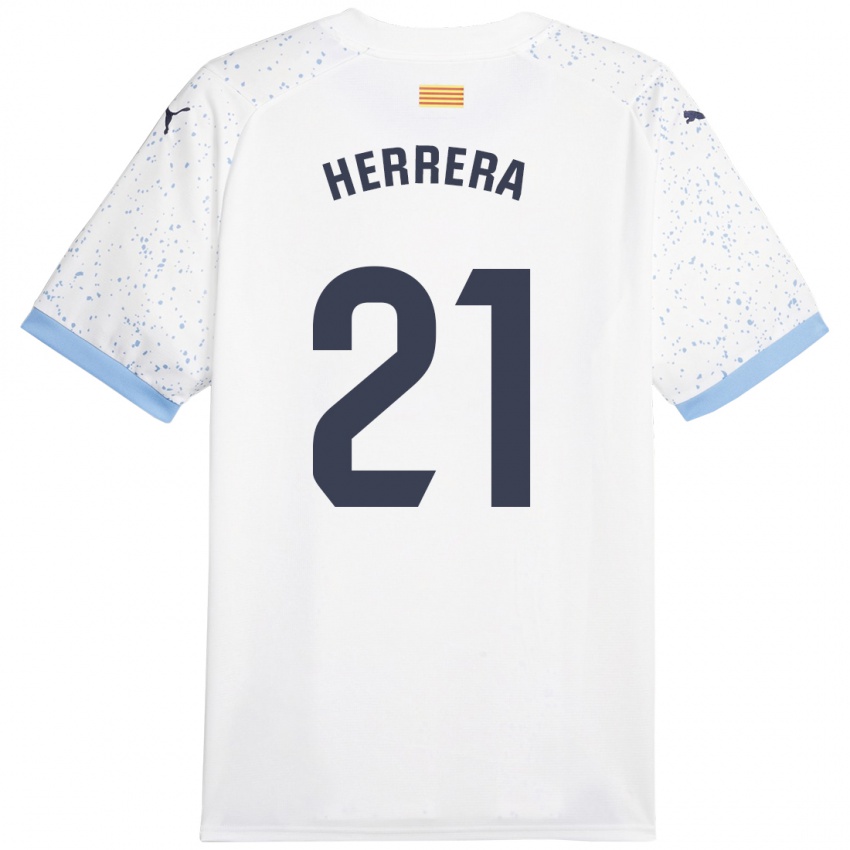 Homem Camisola Yangel Herrera #21 Branco Alternativa 2023/24 Camisa