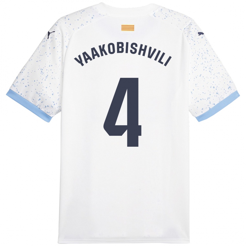 Homem Camisola Antal Yaakobishvili #4 Branco Alternativa 2023/24 Camisa