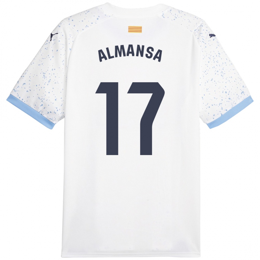 Homem Camisola Alex Almansa #17 Branco Alternativa 2023/24 Camisa