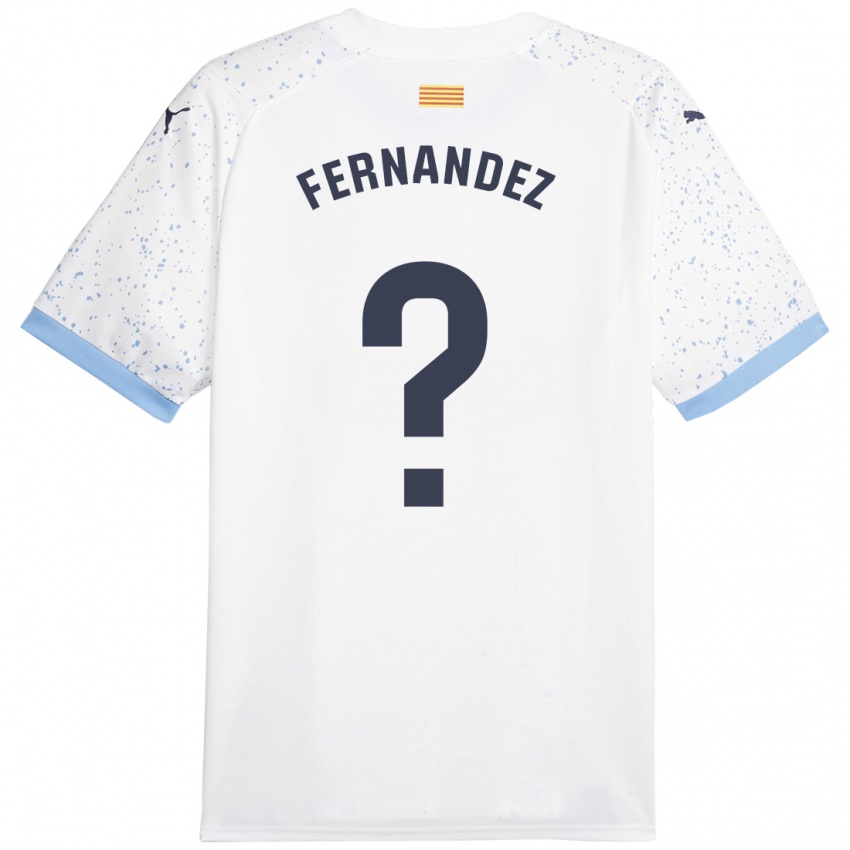 Homem Camisola Marc Fernández #0 Branco Alternativa 2023/24 Camisa