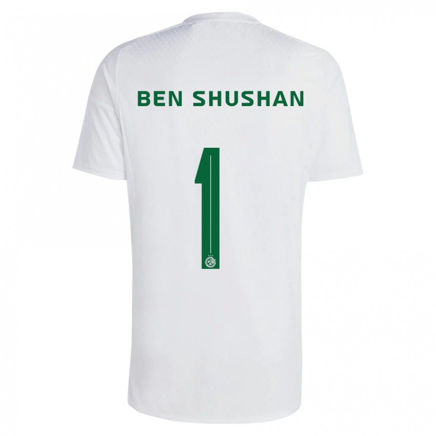 Homem Camisola Ori Ben Shushan #1 Azul Esverdeado Alternativa 2023/24 Camisa
