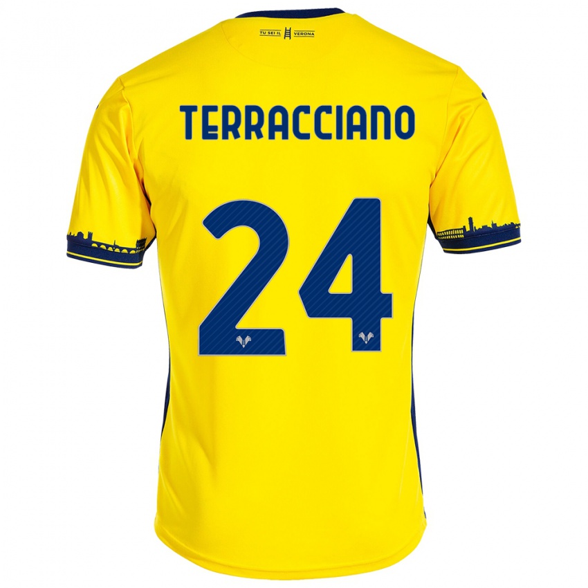 Homem Camisola Filippo Terracciano #24 Amarelo Alternativa 2023/24 Camisa