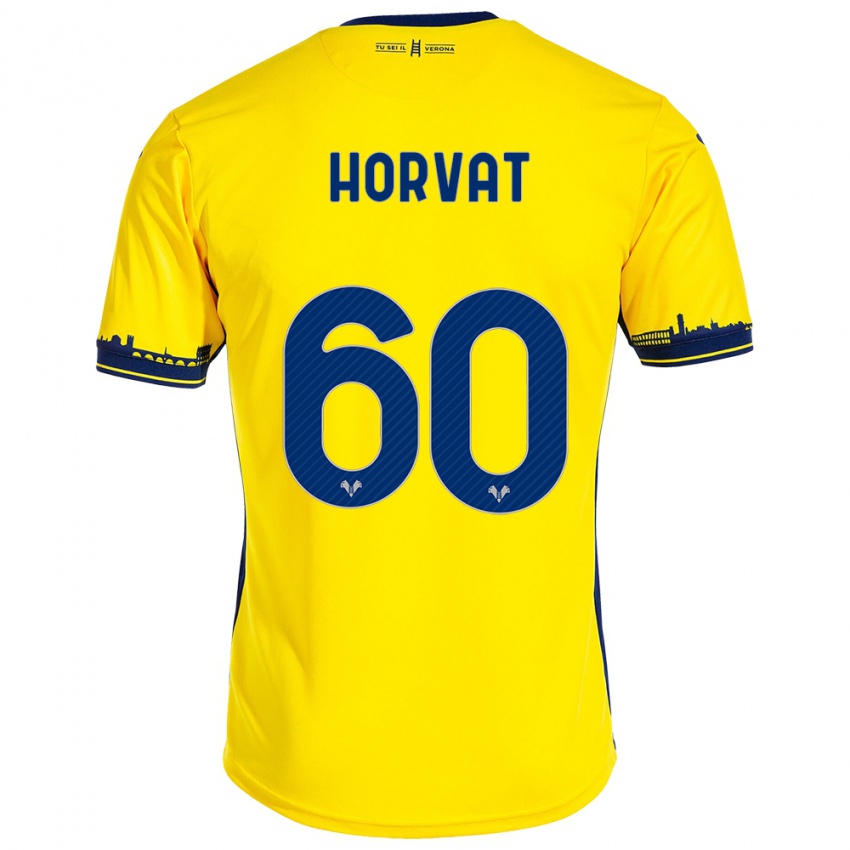 Homem Camisola Mihaela Horvat #60 Amarelo Alternativa 2023/24 Camisa