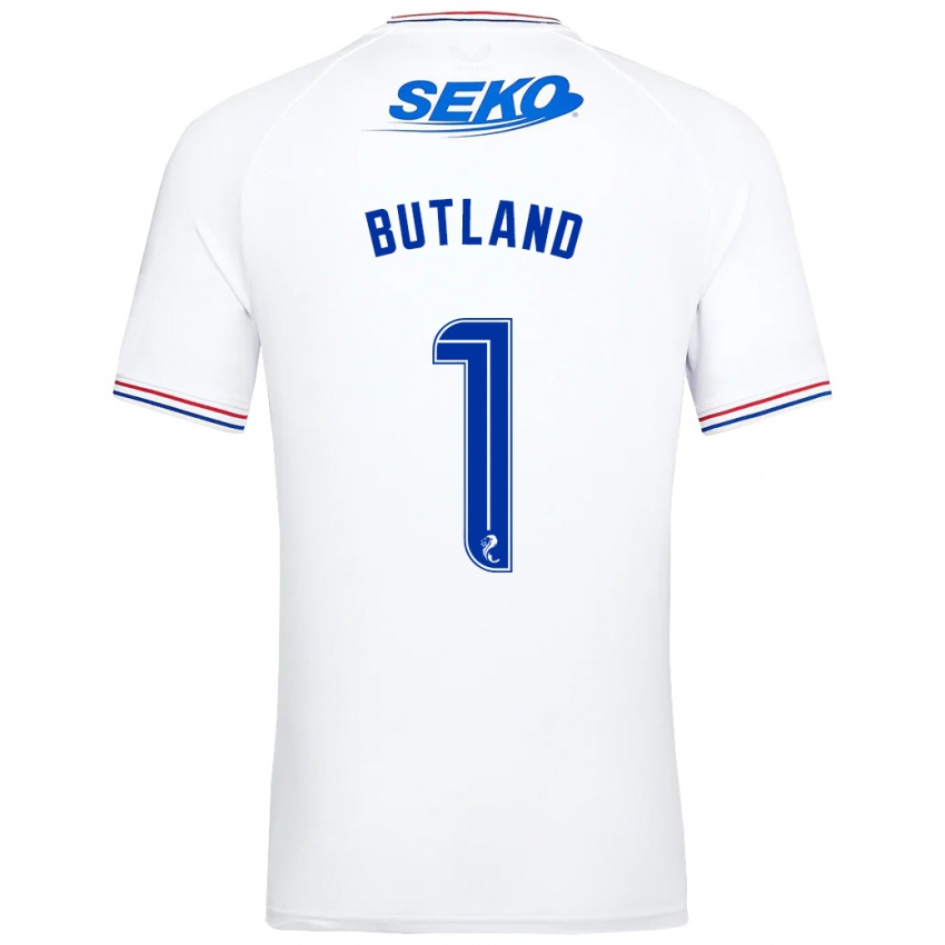 Homem Camisola Jack Butland #1 Branco Alternativa 2023/24 Camisa