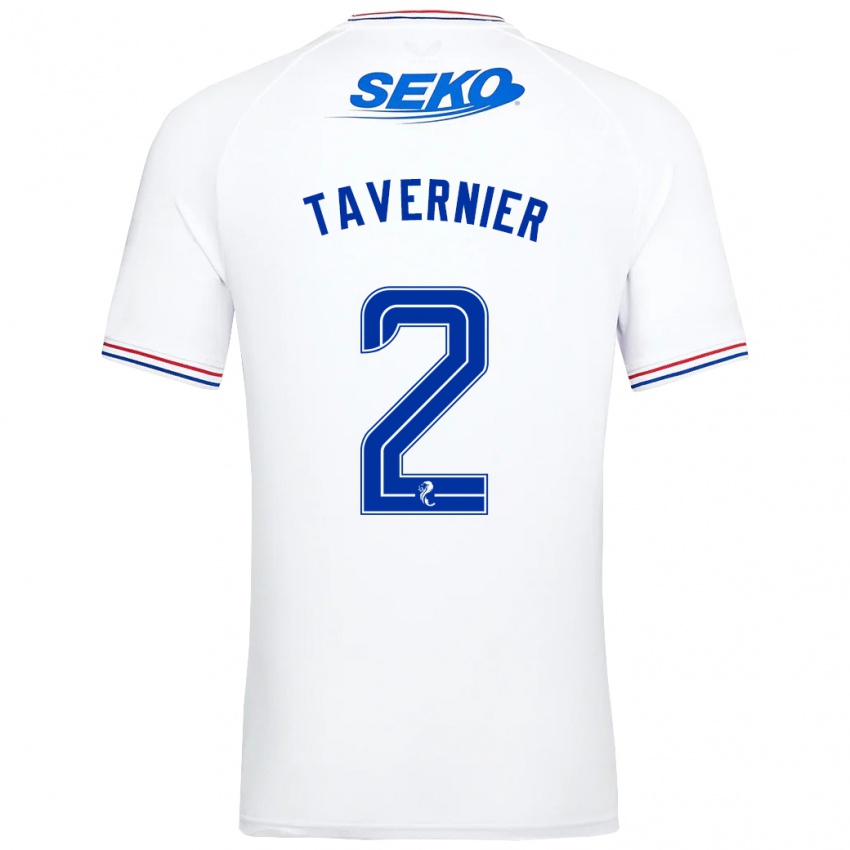 Homem Camisola James Tavernier #2 Branco Alternativa 2023/24 Camisa