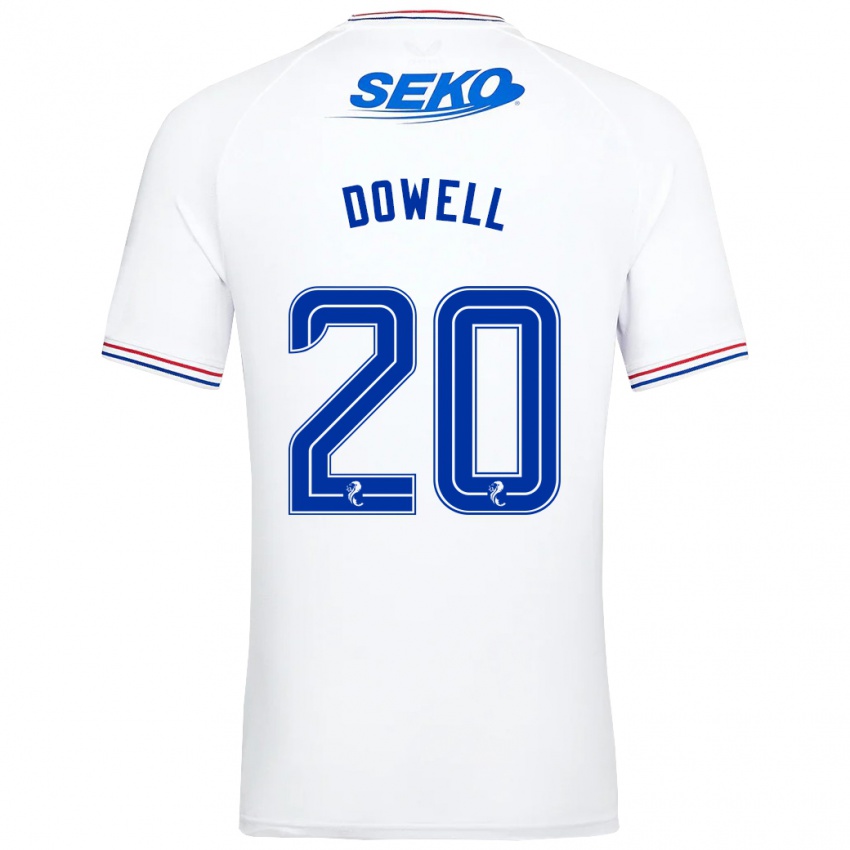 Homem Camisola Kieran Dowell #20 Branco Alternativa 2023/24 Camisa
