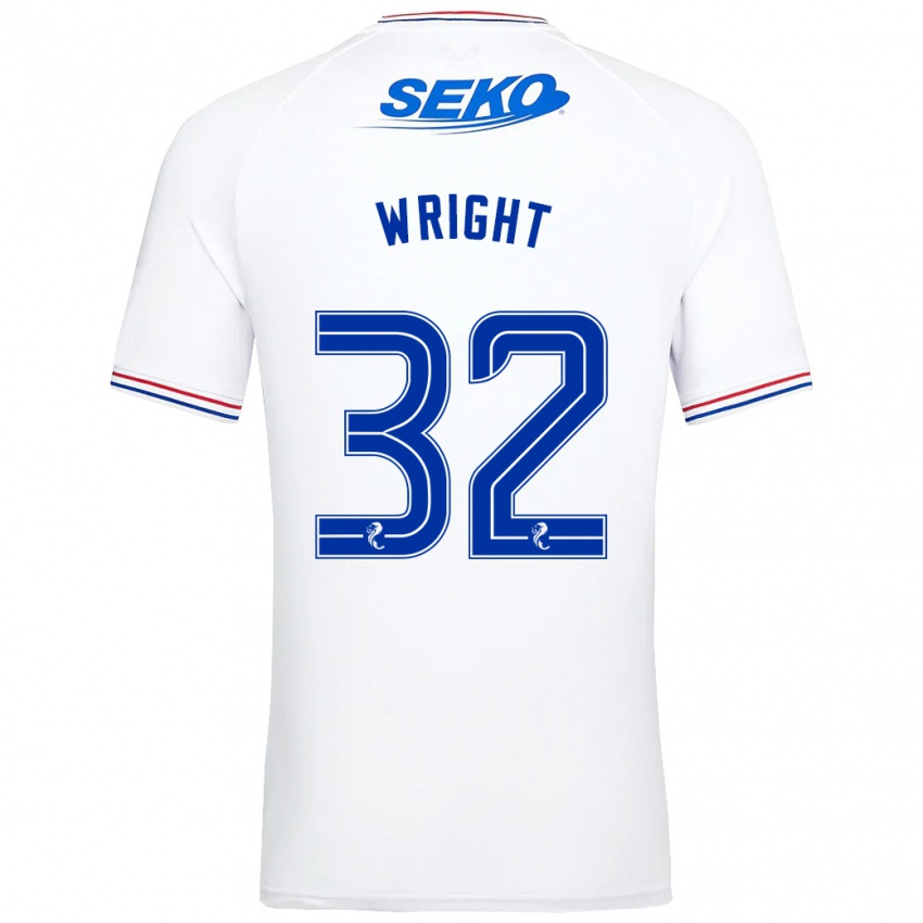 Homem Camisola Kieran Wright #32 Branco Alternativa 2023/24 Camisa