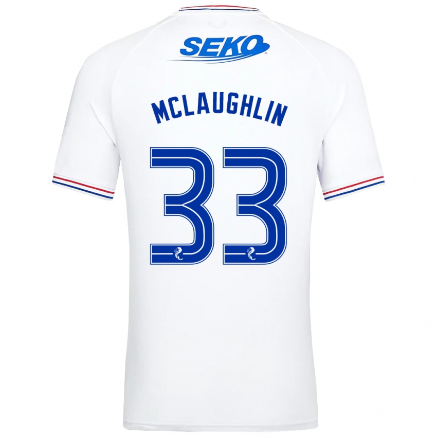 Homem Camisola Jon Mclaughlin #33 Branco Alternativa 2023/24 Camisa