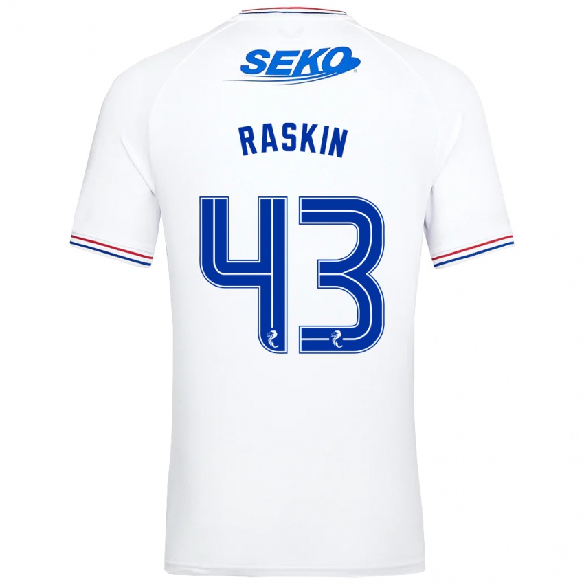 Homem Camisola Nicolas Raskin #43 Branco Alternativa 2023/24 Camisa