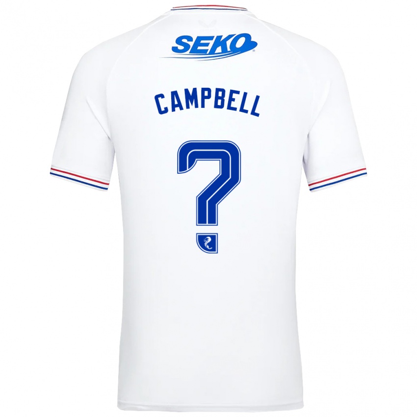 Homem Camisola Connor Campbell #0 Branco Alternativa 2023/24 Camisa
