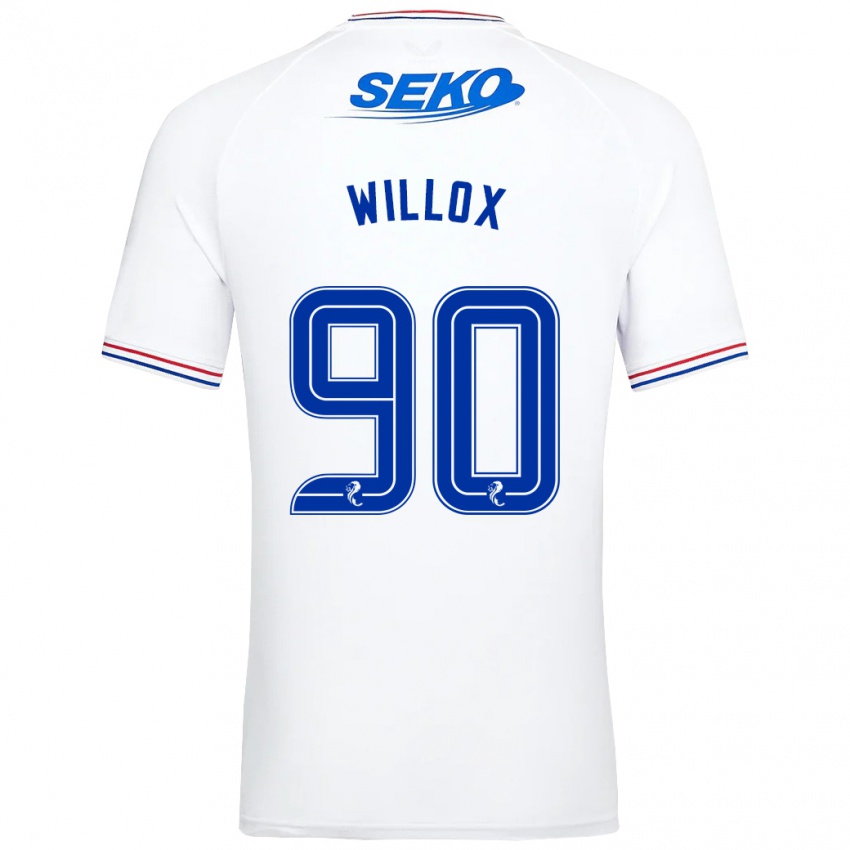 Homem Camisola Kieron Willox #90 Branco Alternativa 2023/24 Camisa
