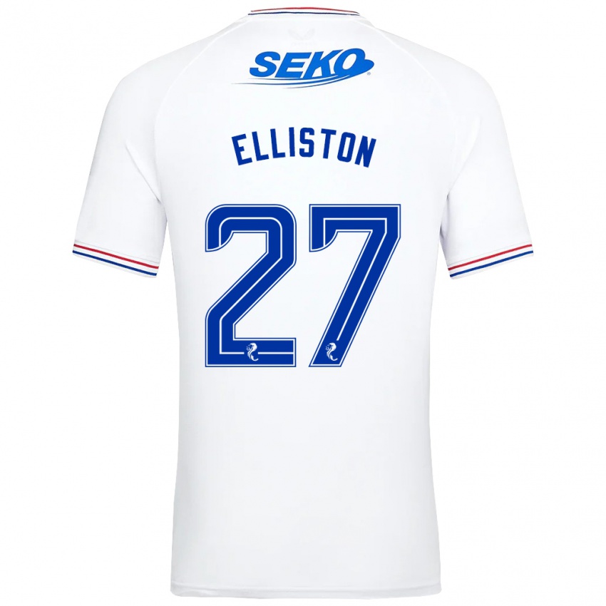 Homem Camisola Maddie Elliston #27 Branco Alternativa 2023/24 Camisa