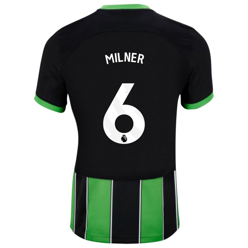 Homem Camisola James Milner #6 Preto Verde Alternativa 2023/24 Camisa