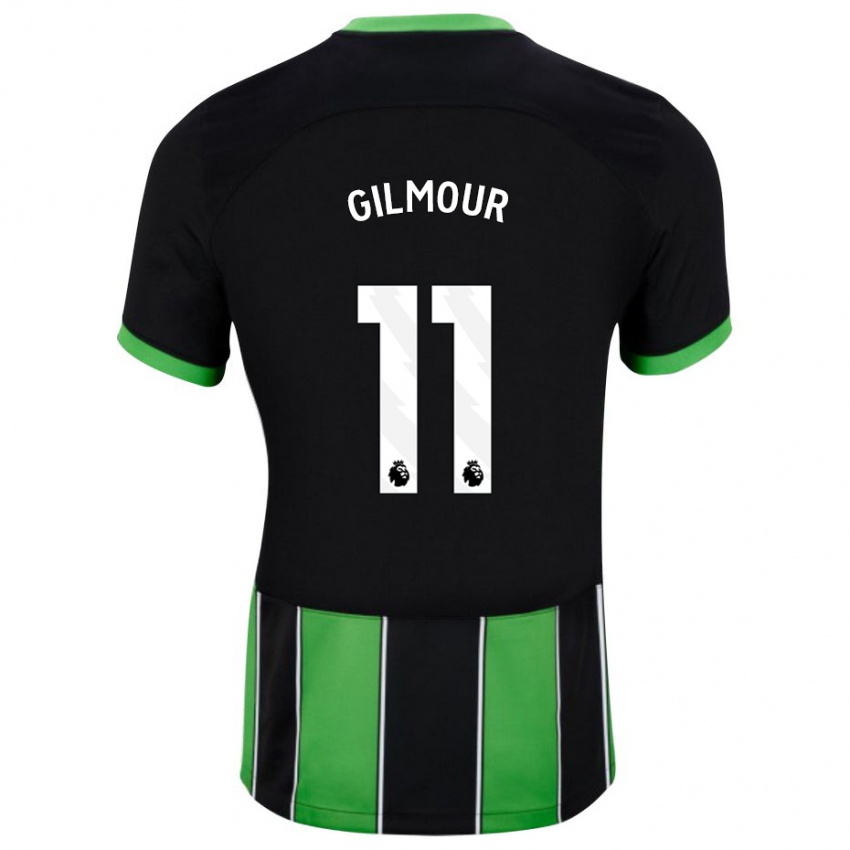 Homem Camisola Billy Gilmour #11 Preto Verde Alternativa 2023/24 Camisa