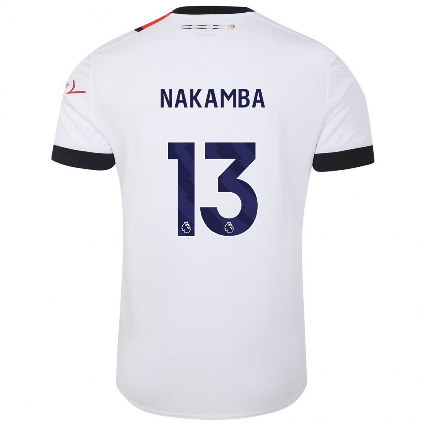Homem Camisola Marvelous Nakamba #13 Branco Alternativa 2023/24 Camisa