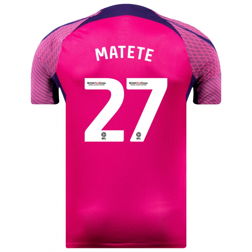 Homem Camisola Jay Matete #27 Roxo Alternativa 2023/24 Camisa
