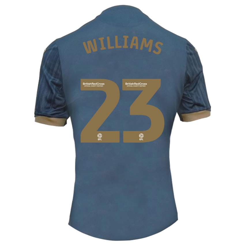Homem Camisola Jessica Williams #23 Azul-Petróleo Escuro Alternativa 2023/24 Camisa