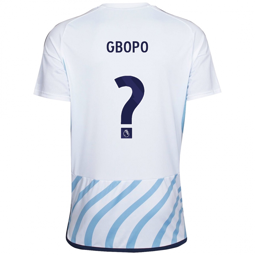 Homem Camisola Tony Gbopo #0 Branco Azul Alternativa 2023/24 Camisa