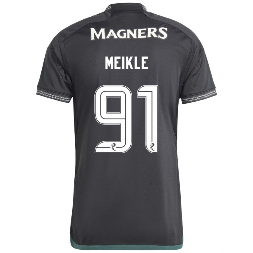 Homem Camisola Jamie Meikle #91 Preto Alternativa 2023/24 Camisa