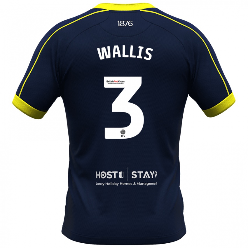 Homem Camisola Emma Wallis #3 Marinha Alternativa 2023/24 Camisa