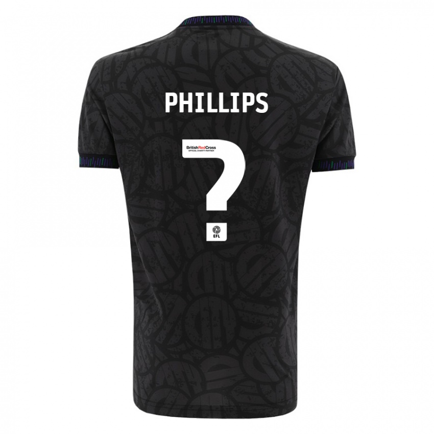 Homem Camisola Billy Phillips #0 Preto Alternativa 2023/24 Camisa