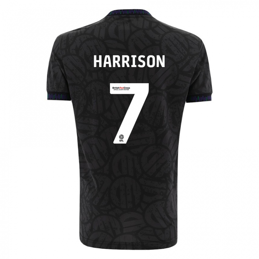 Homem Camisola Abi Harrison #7 Preto Alternativa 2023/24 Camisa