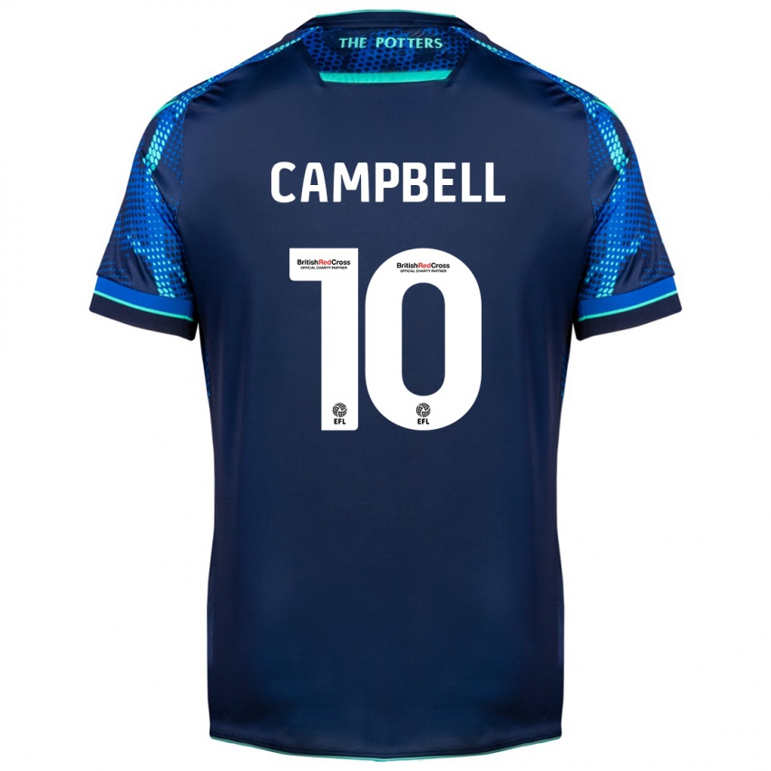 Homem Camisola Tyrese Campbell #10 Marinha Alternativa 2023/24 Camisa