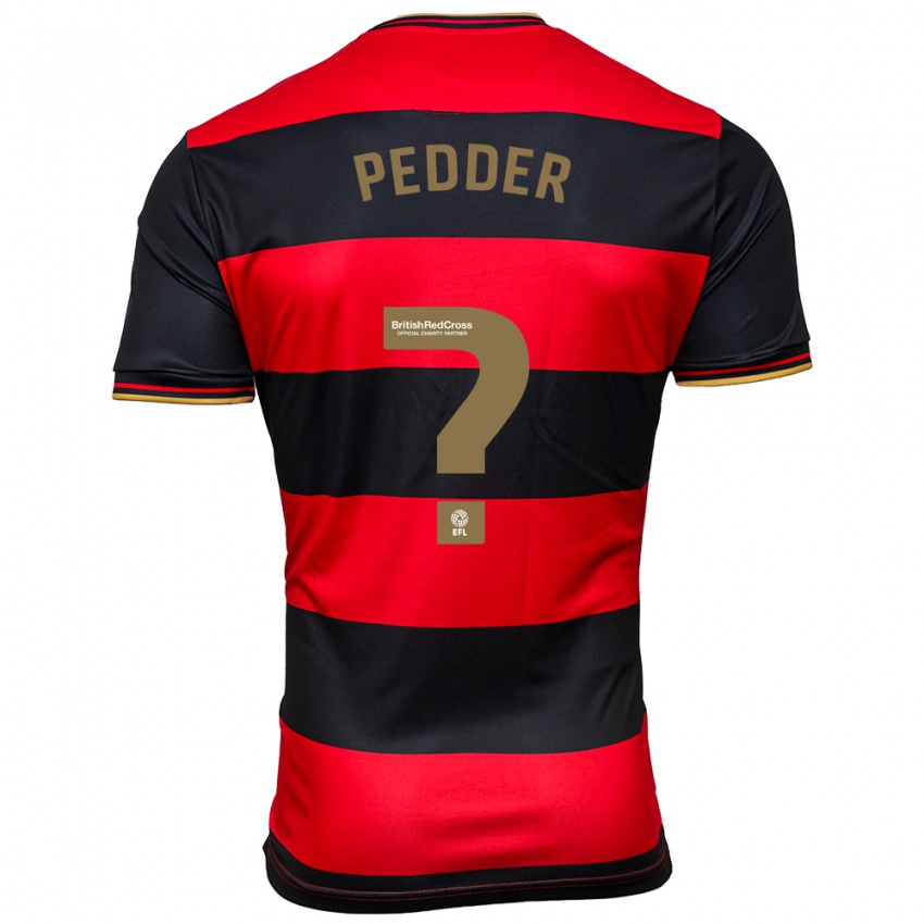Homem Camisola Rafferty Pedder #0 Preto Vermelho Alternativa 2023/24 Camisa
