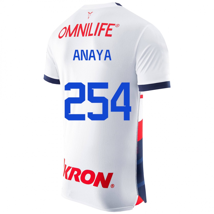 Homem Camisola Mario Anaya #254 Branco Alternativa 2023/24 Camisa