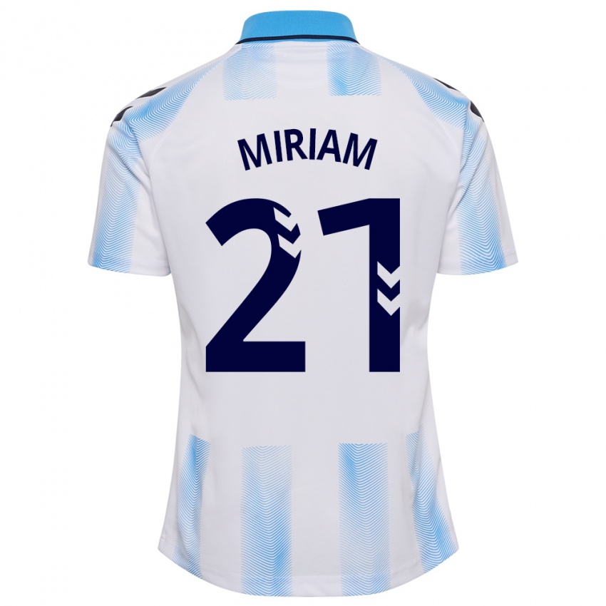 Mulher Camisola Miriam #21 Branco Azul Principal 2023/24 Camisa