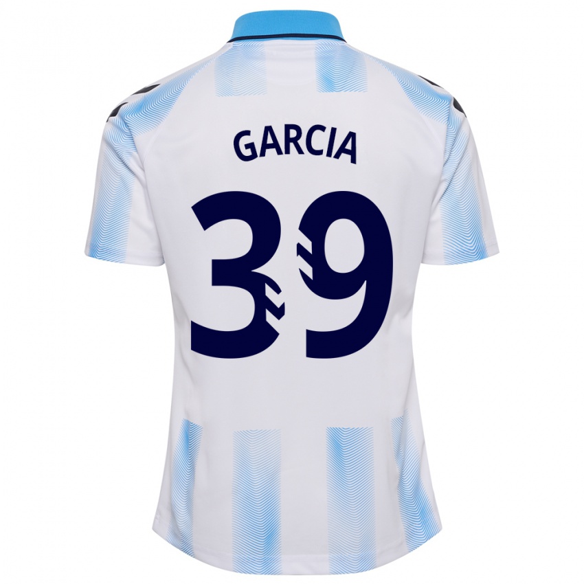 Mulher Camisola Claudia García #39 Branco Azul Principal 2023/24 Camisa