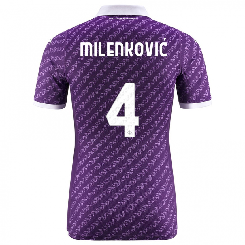 Mulher Camisola Nikola Milenkovic #4 Tolet Principal 2023/24 Camisa