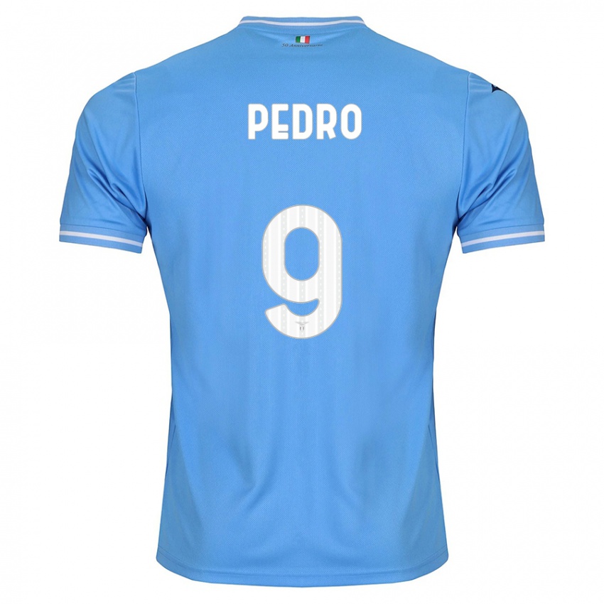 Mulher Camisola Pedro #9 Azul Principal 2023/24 Camisa