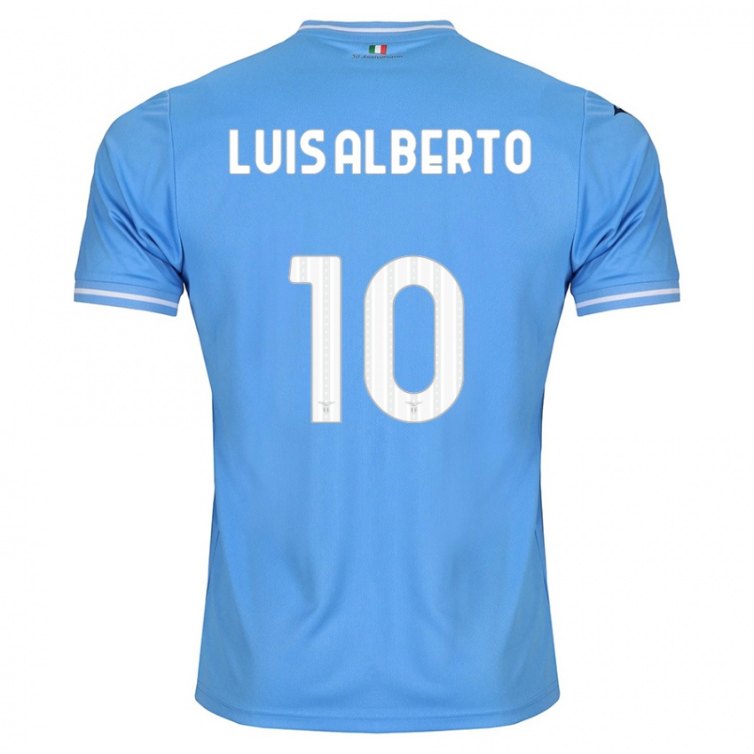 Mulher Camisola Luis Alberto #10 Azul Principal 2023/24 Camisa