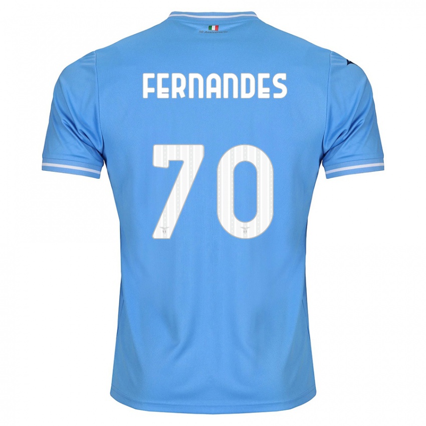 Mulher Camisola Saná Fernandes #70 Azul Principal 2023/24 Camisa