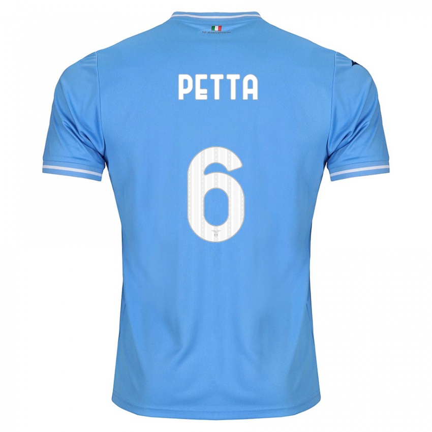 Mulher Camisola Andrea Petta #6 Azul Principal 2023/24 Camisa