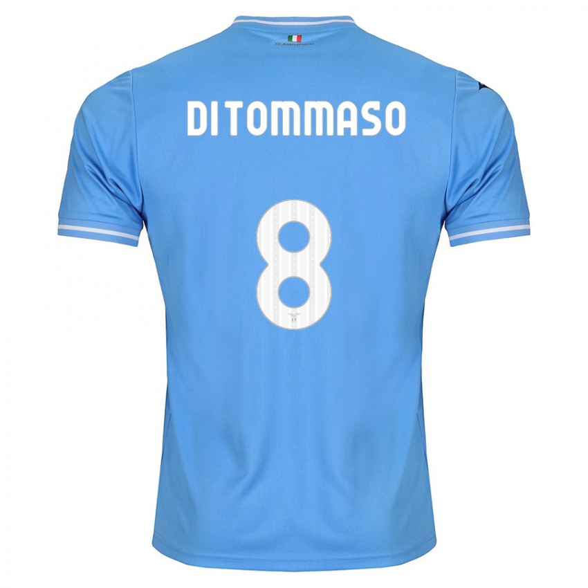 Mulher Camisola Leonardo Di Tommaso #8 Azul Principal 2023/24 Camisa