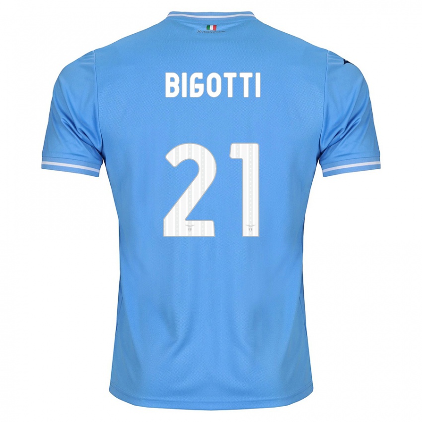 Mulher Camisola Massimo Bigotti #21 Azul Principal 2023/24 Camisa