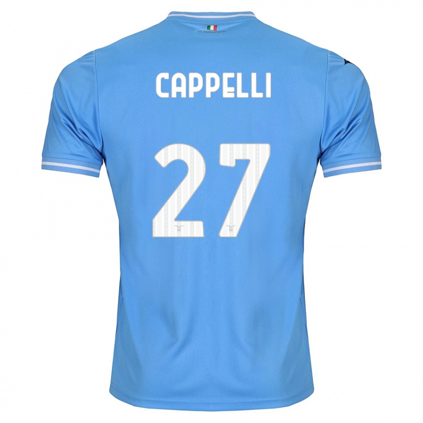 Mulher Camisola Tommaso Cappelli #27 Azul Principal 2023/24 Camisa