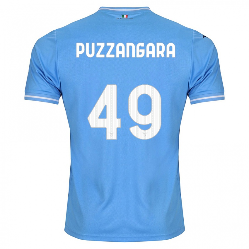 Mulher Camisola Angelo Antonio Puzzangara #49 Azul Principal 2023/24 Camisa