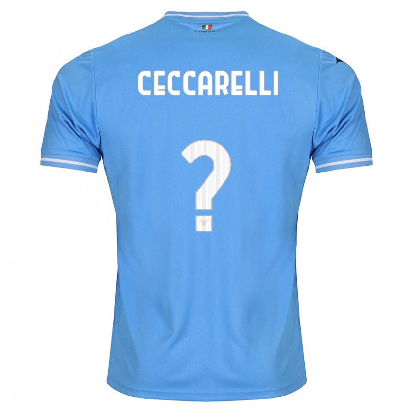 Mulher Camisola Alessandro Ceccarelli #0 Azul Principal 2023/24 Camisa