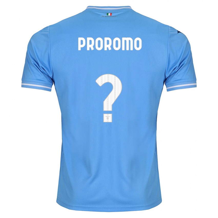 Mulher Camisola Tommaso Proromo #0 Azul Principal 2023/24 Camisa