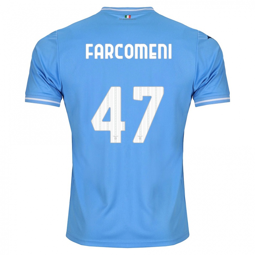 Mulher Camisola Valerio Farcomeni #47 Azul Principal 2023/24 Camisa