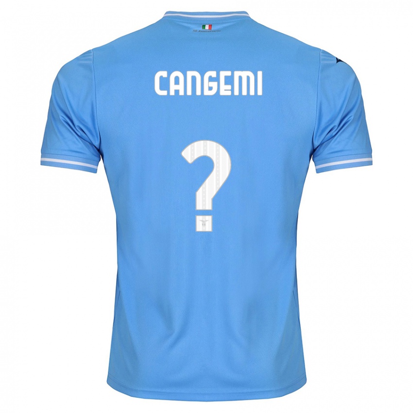 Mulher Camisola Emanuele Cangemi #0 Azul Principal 2023/24 Camisa