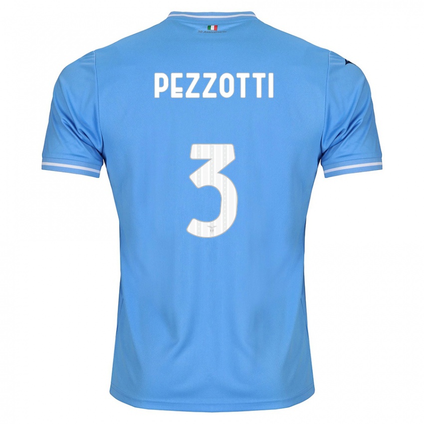 Mulher Camisola Arianna Pezzotti #3 Azul Principal 2023/24 Camisa