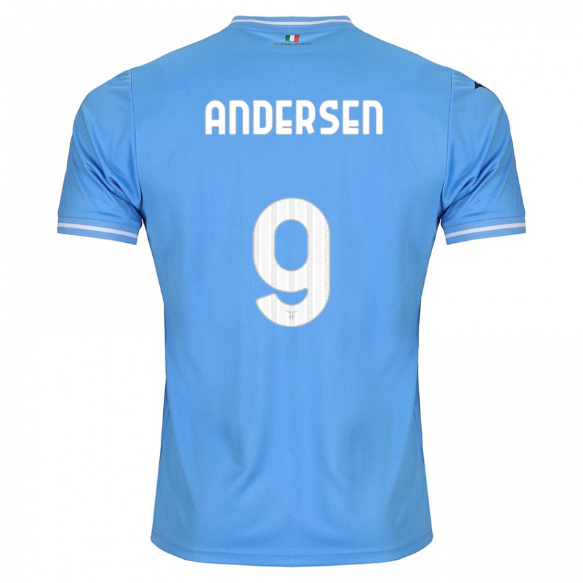 Mulher Camisola Signe Holt Andersen #9 Azul Principal 2023/24 Camisa